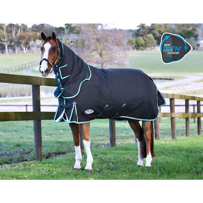 WeatherBeeta ComFiTec Ultra Comfi Detach-A-Neck Turnout Blanket (220g Medium) - CLOSEOUT