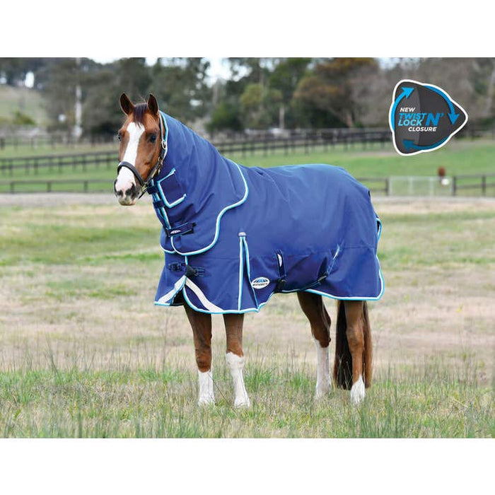 WeatherBeeta ComFiTec Ultra Hardi Detach-A-Neck Turnout Blanket (100g Medium-Lite)