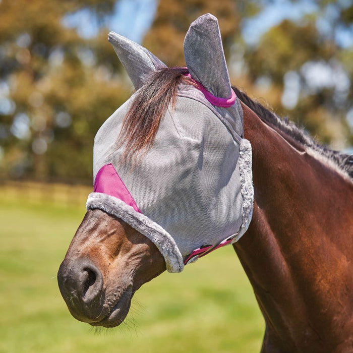 WeatherBeeta ComFiTec Deluxe Durable Mesh Fly Mask With Ears