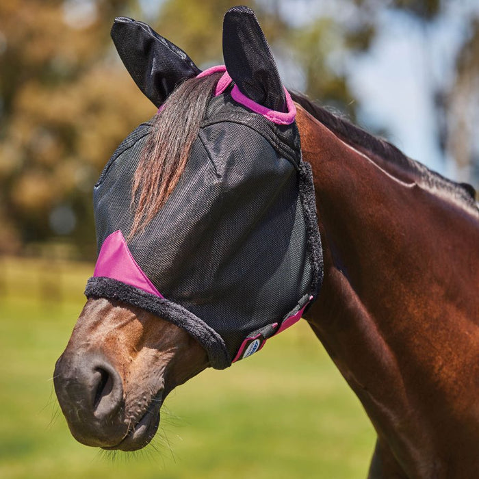 WeatherBeeta ComFiTec Deluxe Durable Mesh Fly Mask With Ears