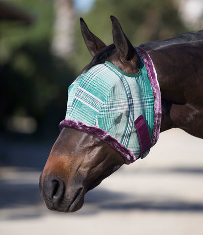 Kensington Draft Fly Mask With Fleece Trim (Open Ear Design with Forelock Freedom)