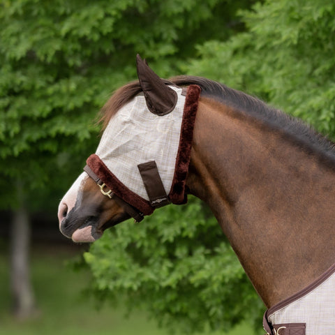 Kensington Pony Fly Mask With Fleece Trim And Ears