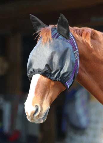 Kensington UViator Dartless Fly Mask with Web Trim & Soft Ears with Forelock Opening