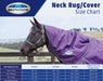 WeatherBeeta ComFiTec Neck Rug Size Chart