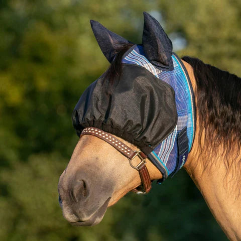 Kensington UViator Dartless Fly Mask with Web Trim & Soft Ears with Forelock Opening